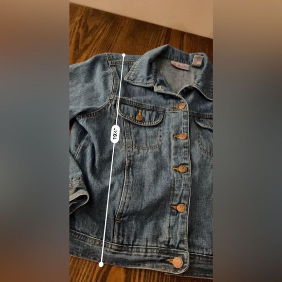 Vintage 90’s Bill Blass Denim Jean Jacket Classic trucker women’s MP blue Petite - Picture 6 of 15